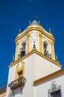 Rhonda, Spain. Beautiful old white church in town center. Art Print